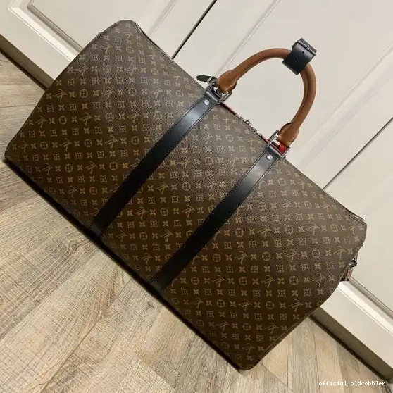 Official oldcobbler VUITTON KEEPALL 50 BANDOULIÈRE LOUIS 0515